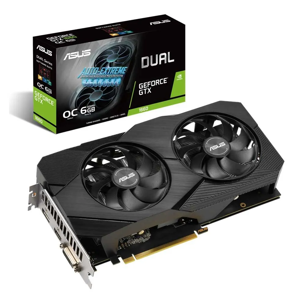 کارت گرافیک ایسوس DUAL-GTX1660-O6G-EVO