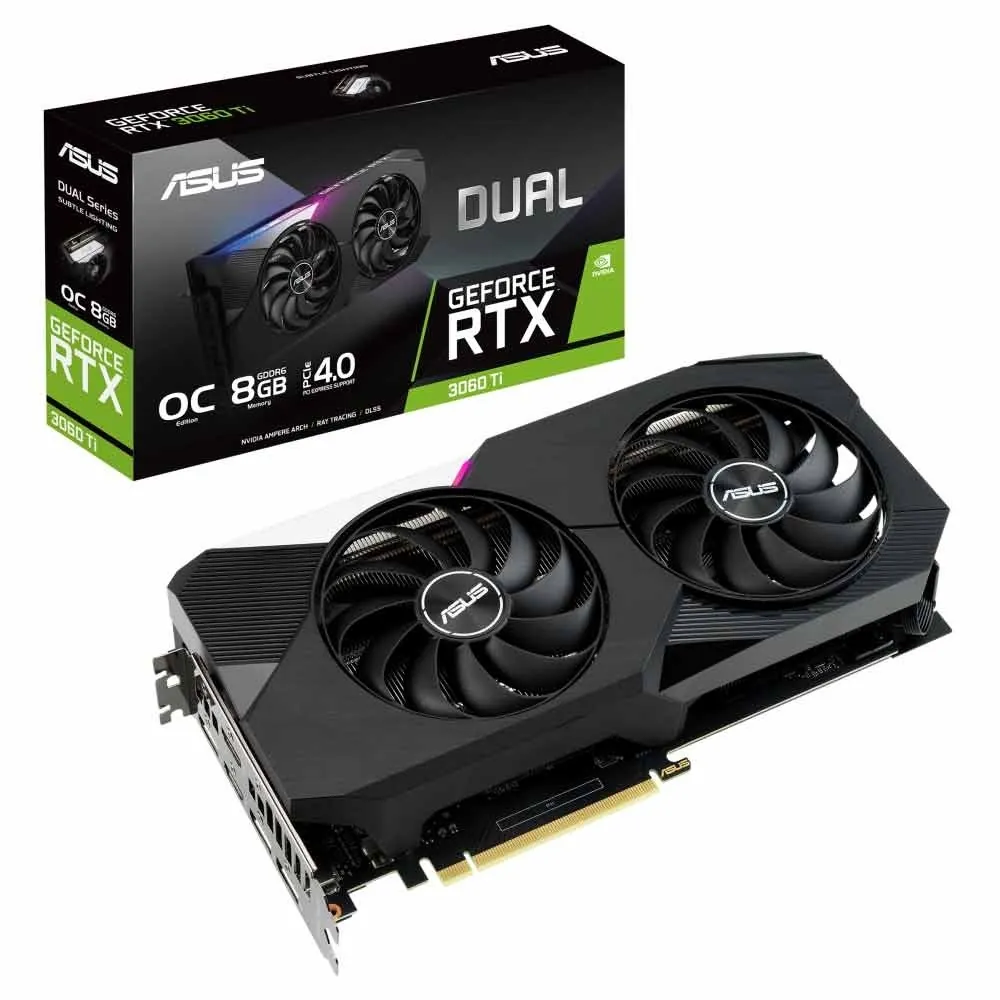 کارت گرافیک ایسوس DUAL RTX3060TI O8G