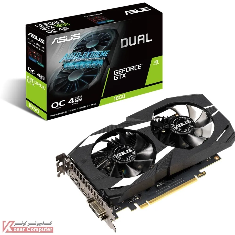 کارت گرافیک ایسوس DUAL GTX 1650 O4G