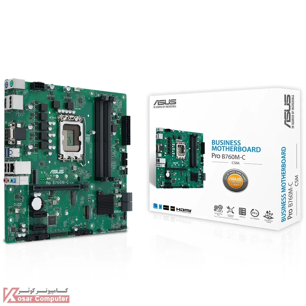 مادربرد ایسوس Pro B760M-C-CSM