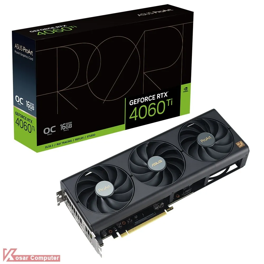 کارت گرافیک ایسوس PROART RTX 4060 Ti OC 16GB