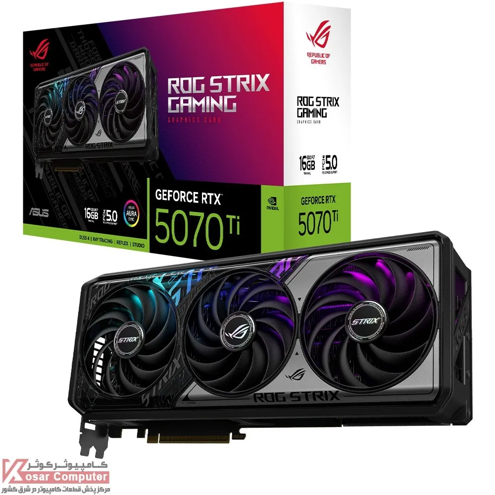 کارت گرافیک ایسوس ROG Strix RTX 5070 Ti 16GB