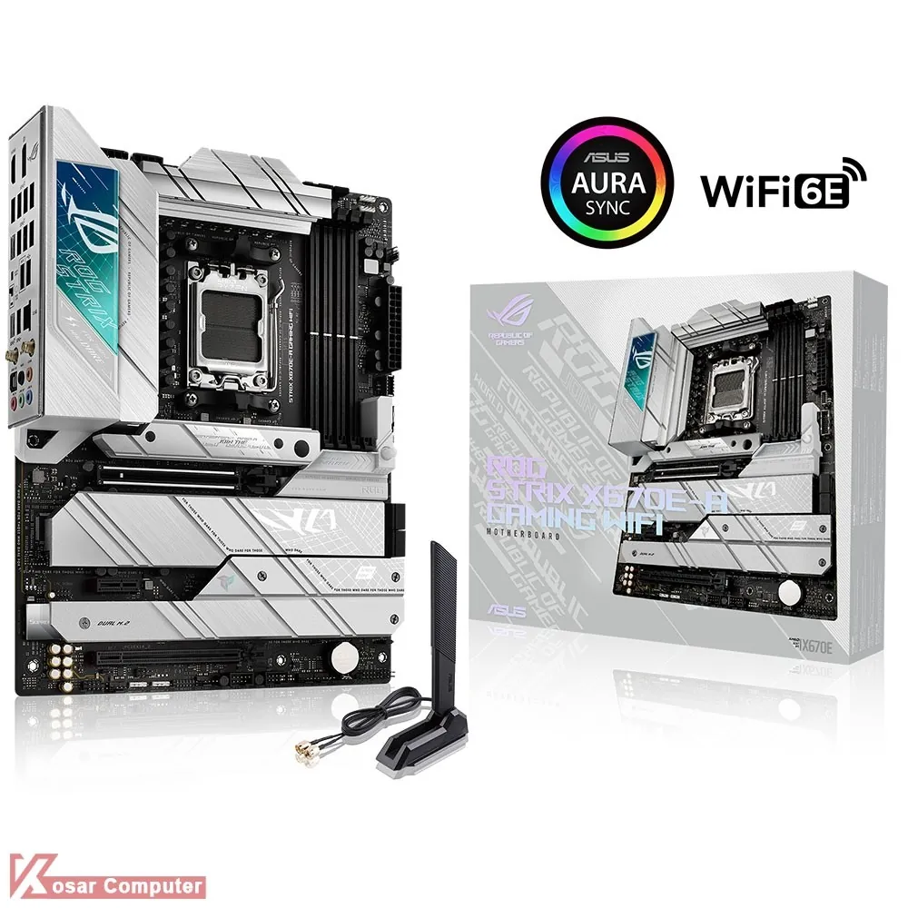 مادربرد ایسوس ASUS ROG STRIX X670E-A GAMING WIFI DDR5