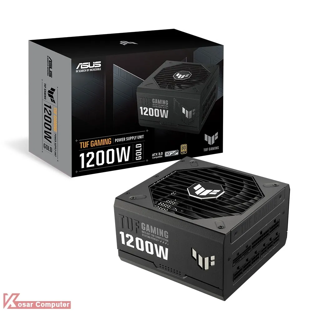 پاور ایسوس 1200 وات فول ماژولار مدل TUF Gaming 1200W Gold