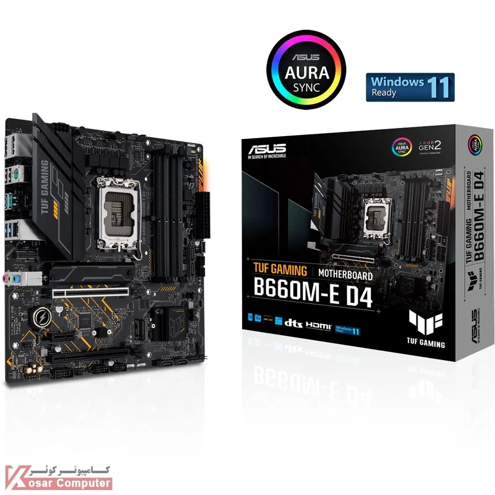 مادربرد ایسوس TUF GAMING B660M-E D4
