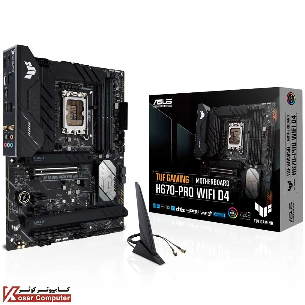 مادربرد ایسوس TUF GAMING H670-PRO WIFI D4
