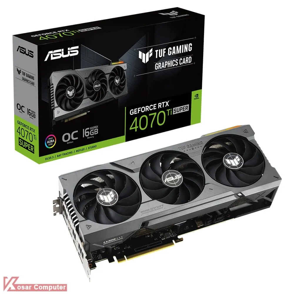 کارت گرافیک ایسوس TUF Gaming RTX 4070 Ti SUPER OC 16GB OC