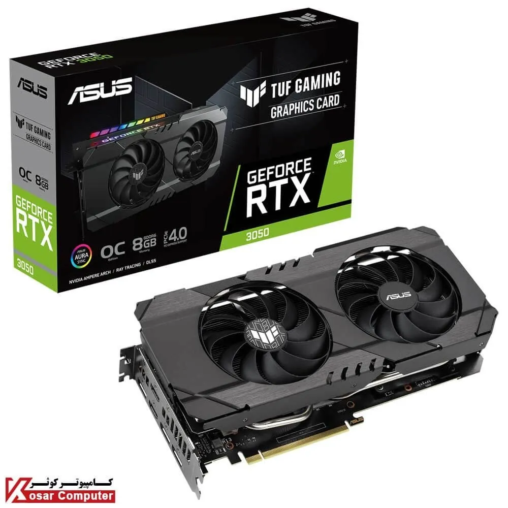 کارت گرافیک ایسوس TUF RTX 3050 O8G GAMING