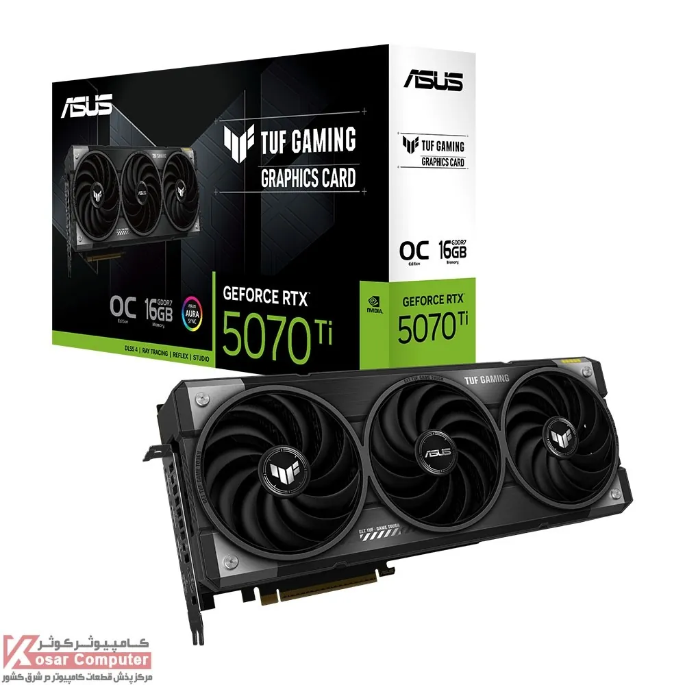 کارت گرافیک ایسوس TUF Gaming RTX 5070 Ti OC 16GB