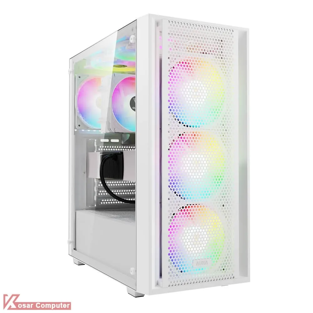 کیس سفید گیم دیاس مدل AURA GC2 ELITE WHITE