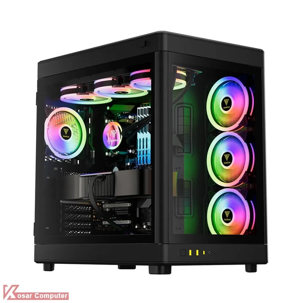 کیس حرفه ای مشکی گیم دیاس مدل NESO P1 B