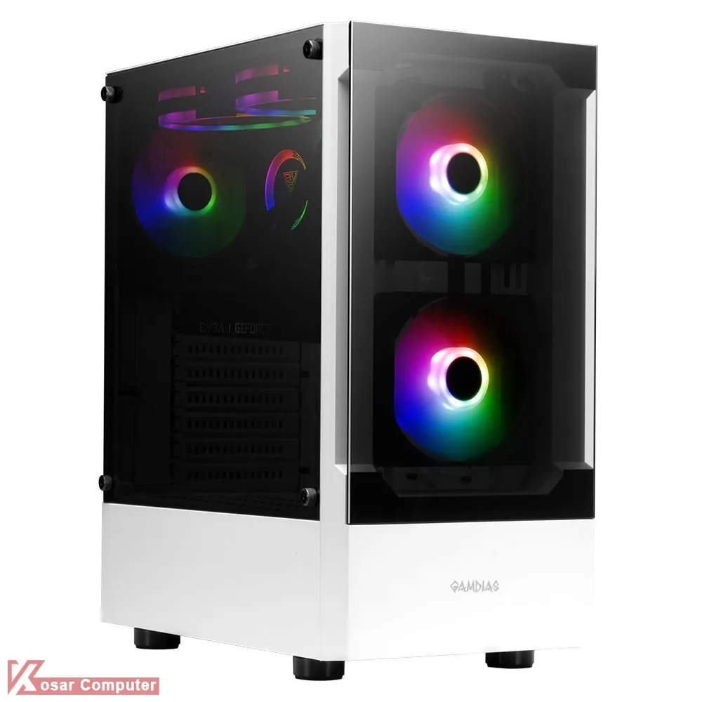 کیس سفید گیم دیاس مدل TALOS E3 WH