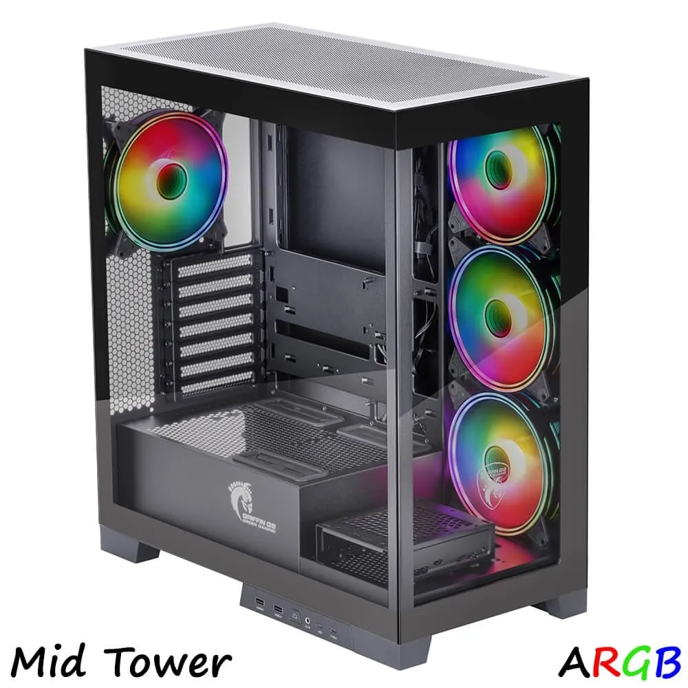 کیس گیمینگ گرین مدل GRIFFIN G8