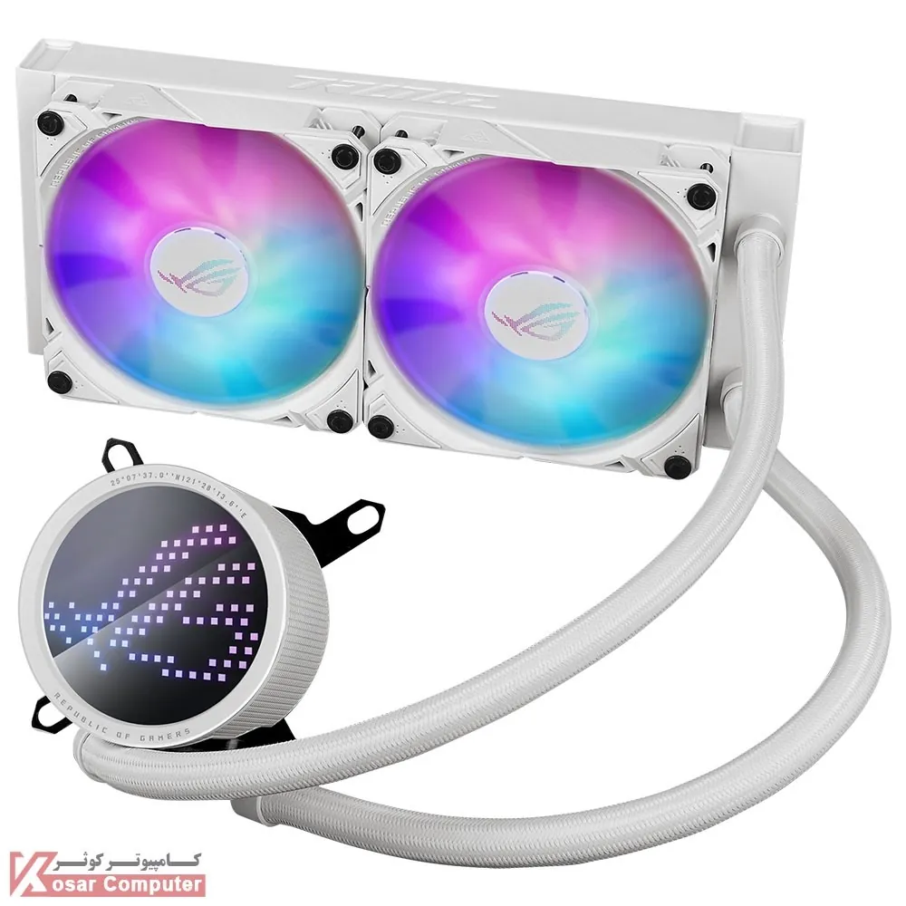 خنک کننده پردازنده سفید ایسوس  ROG RYUO III 240 ARGB WHITE EDITION