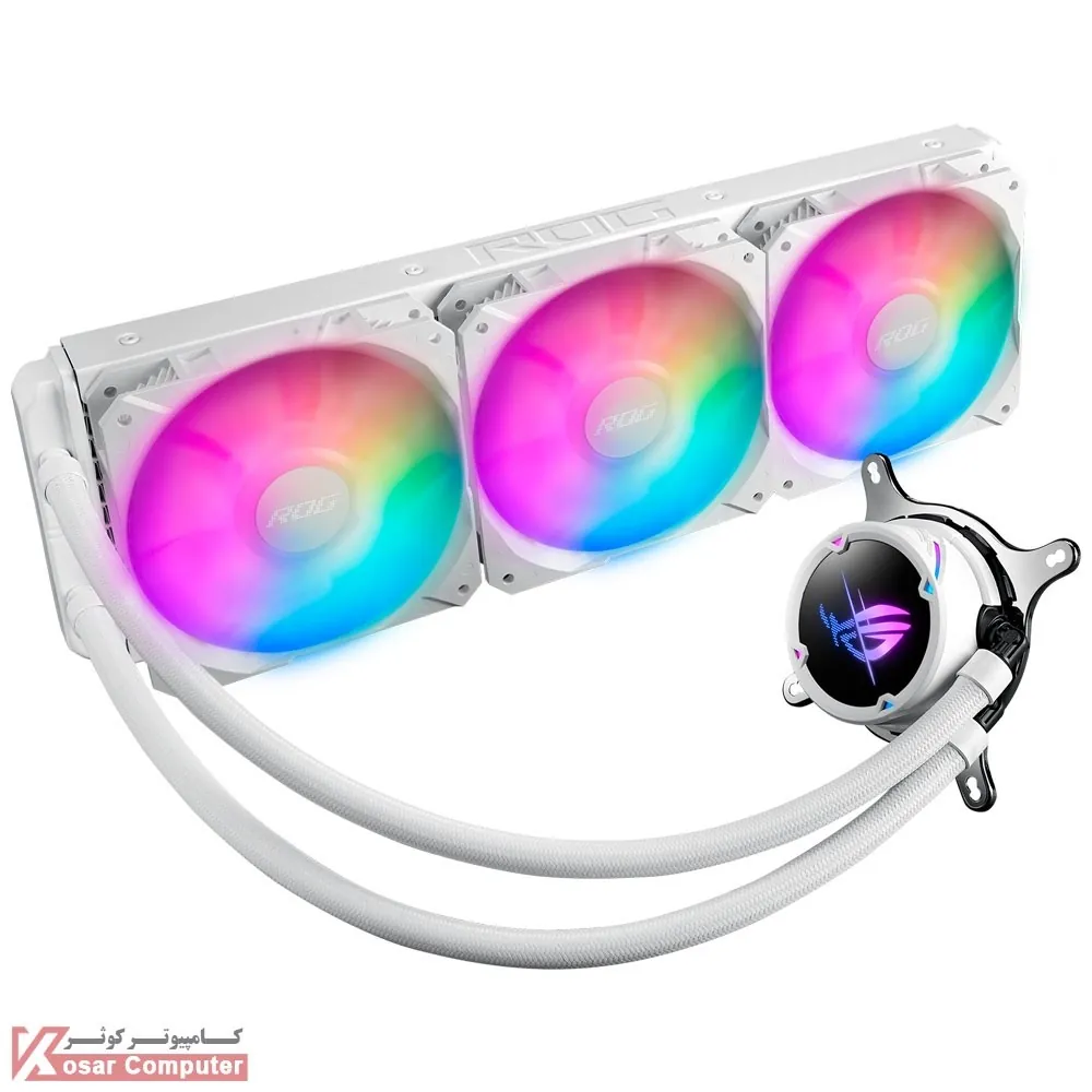 خنک کننده پردازنده ایسوس ROG STRIX LC II 360 ARGB WHITE EDITION