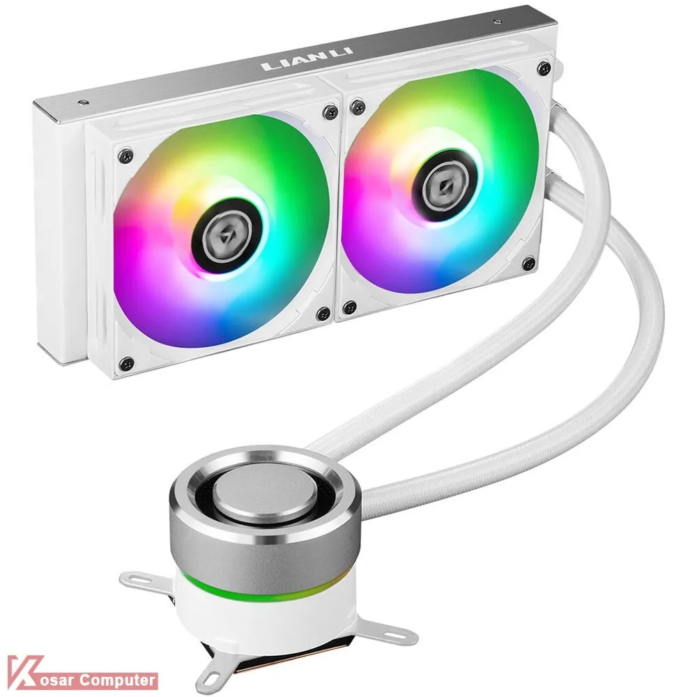 خنک کننده مایع سفید پردازنده لیان لی Galahad AIO 240