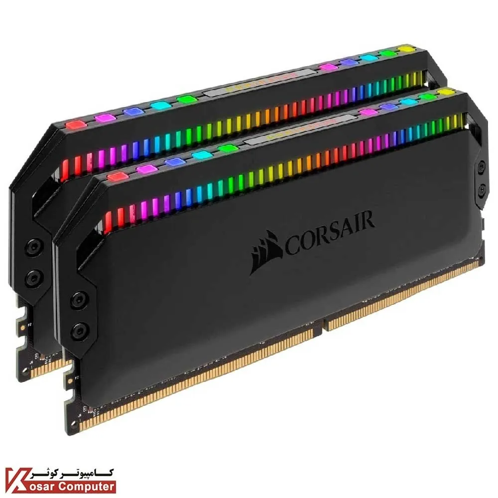رم کورسیر 32 گیگابایت (2×16) دو کانال DDR4 3200 مدل DOMINATOR PLATINUM RGB CL16