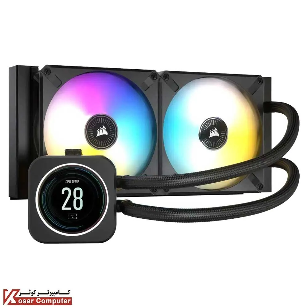 خنک کننده پردازنده کورسیر iCUE H100i ELITE LCD Display