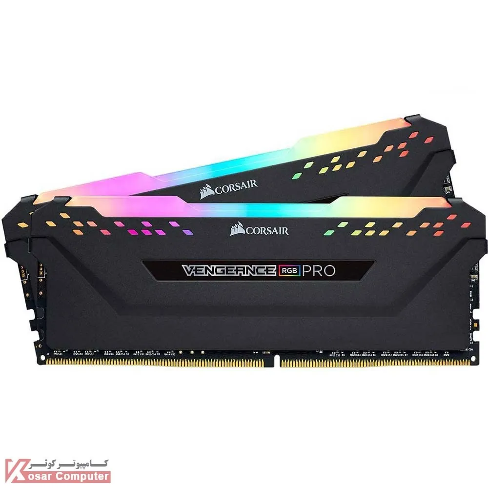 رم کورسیر 16 گیگابایت دو کانال DDR4 CL16 باس 3200 مدل Vengeance PRO RGB