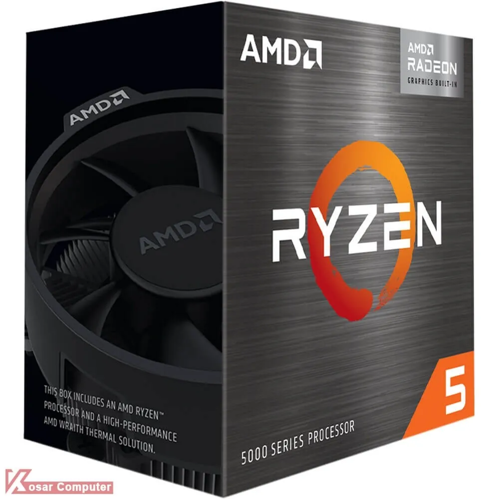 پردازنده ای ام دی Ryzen 5 5600GT باکس اورجینال (دارای فن اورجینال)