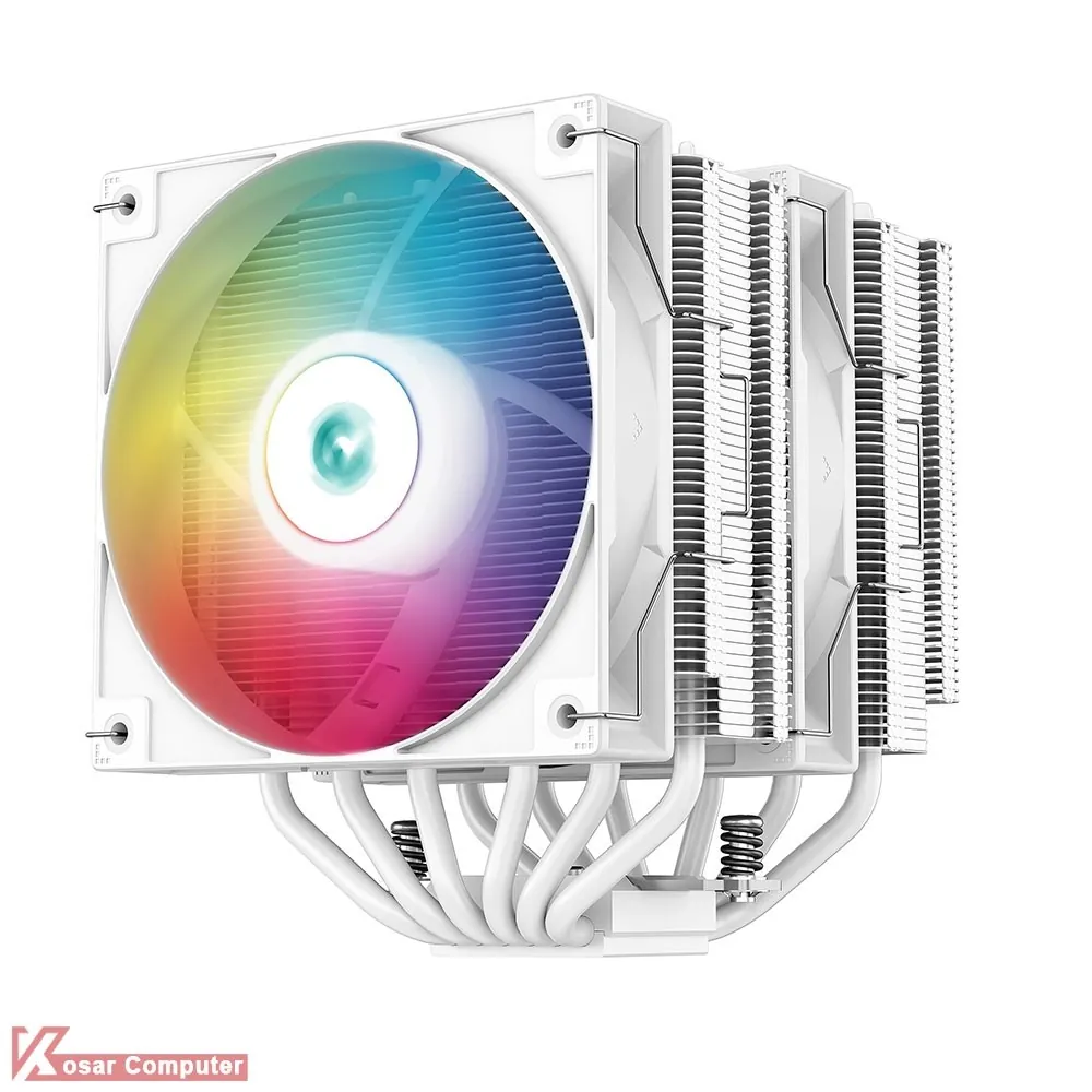 خنک کننده پردازنده سفید دیپ کول AG620 WH ARGB