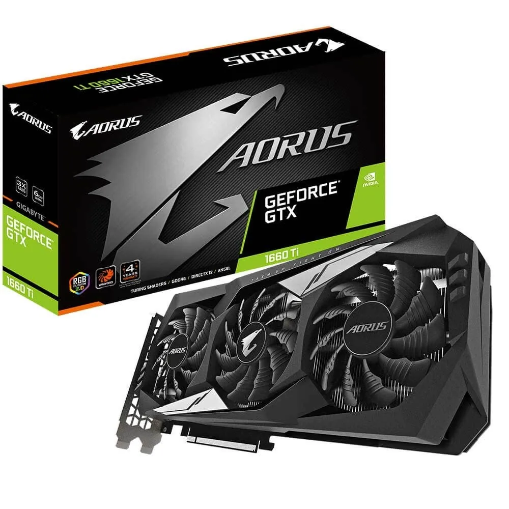 کارت گرافیک گیگابایت AORUS GTX 1660 Ti 6G