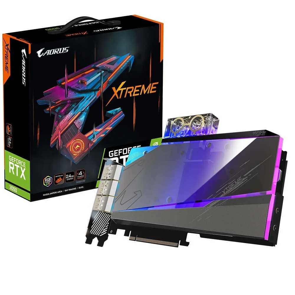 کارت گرافیک گیگابایت AORUS RTX 3090 XTREME WATERFORCE WB 24G