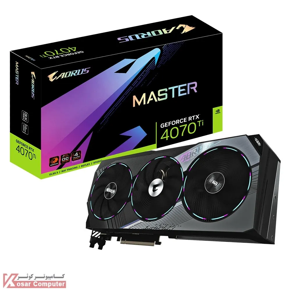 کارت گرافیک گیگابایت AORUS RTX 4070 Ti MASTER 12G