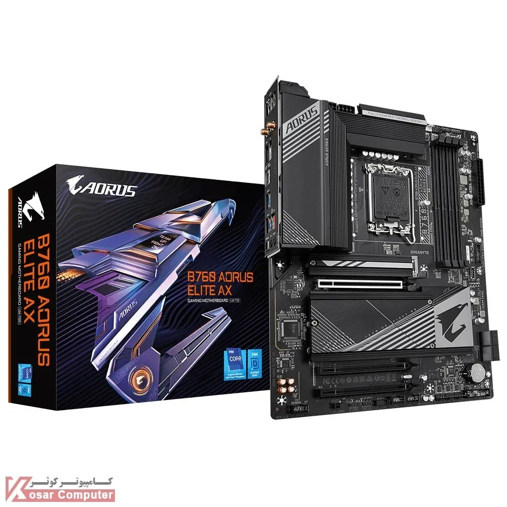 مادربرد گیگابایت B760 AORUS ELITE AX DDR5