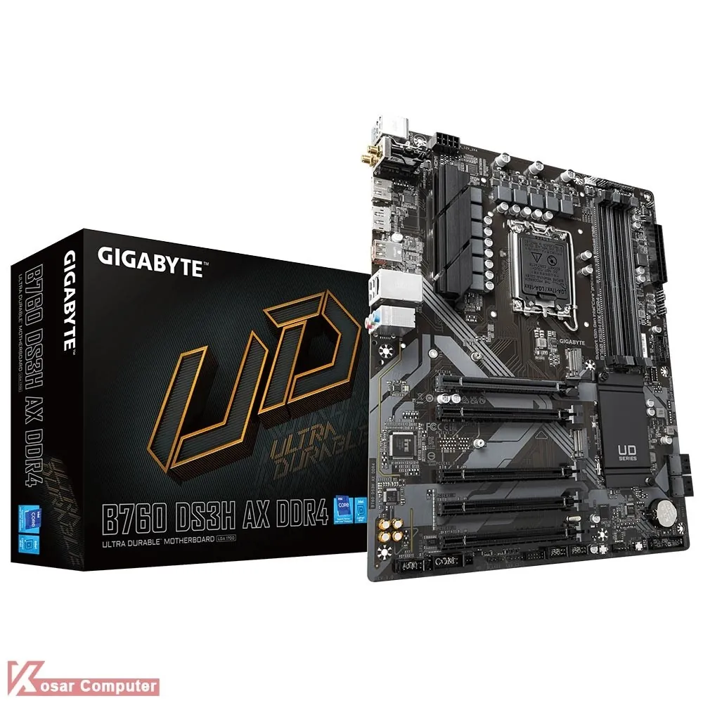 مادربرد وایرلس گیگابایت GIGABYTE B760 DS3H AX DDR4