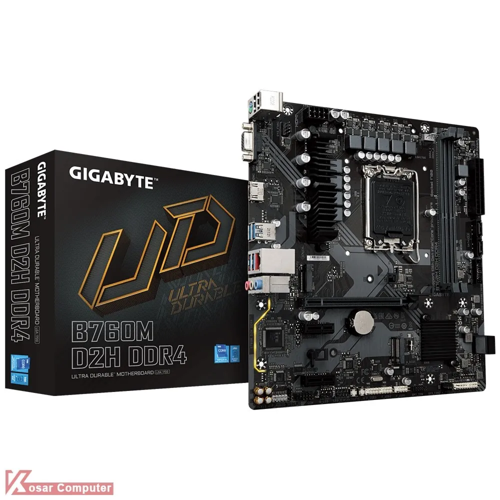 مادربرد گیگابایت GIGABYTE B760M D2H DDR4