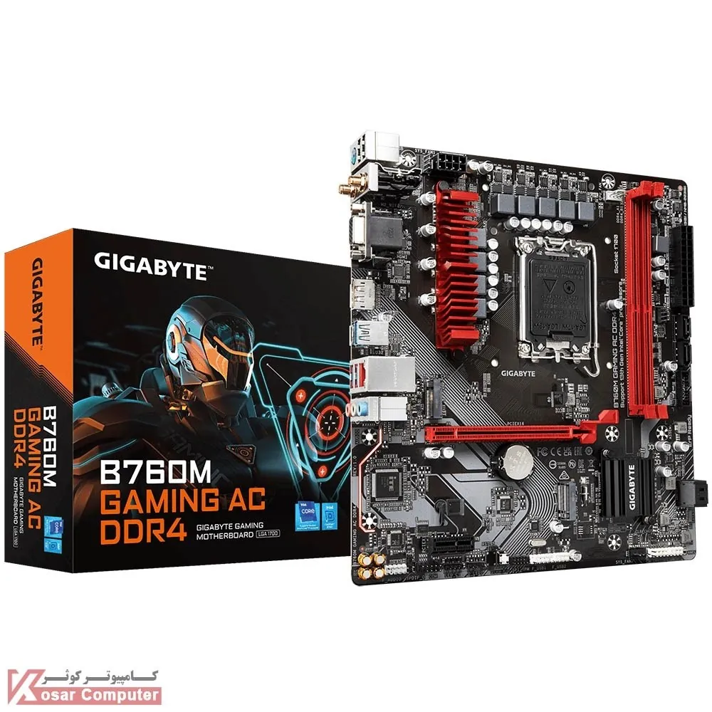مادربرد وایرلس گیگابایت GIGABYTE B760M GAMING AC DDR4