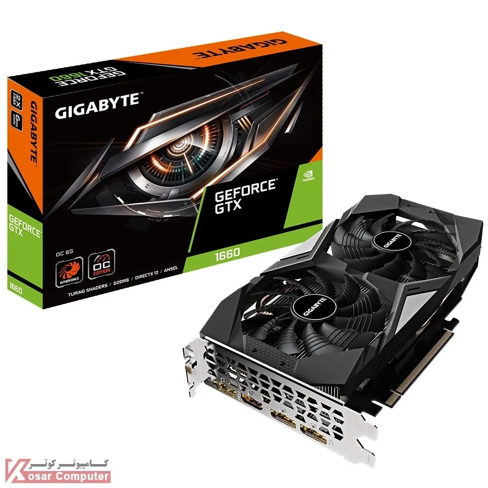 کارت گرافیک گیگابایت GTX 1660 OC 6G