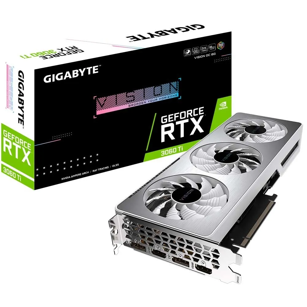 کارت گرافیک گیگابایت RTX 3060 Ti VISION OC 8G