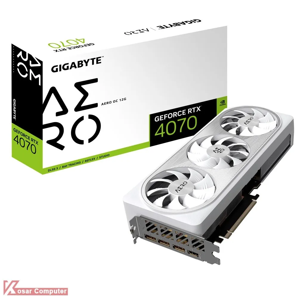 کارت گرافیک گیگابایت RTX 4070 AERO OC 12G