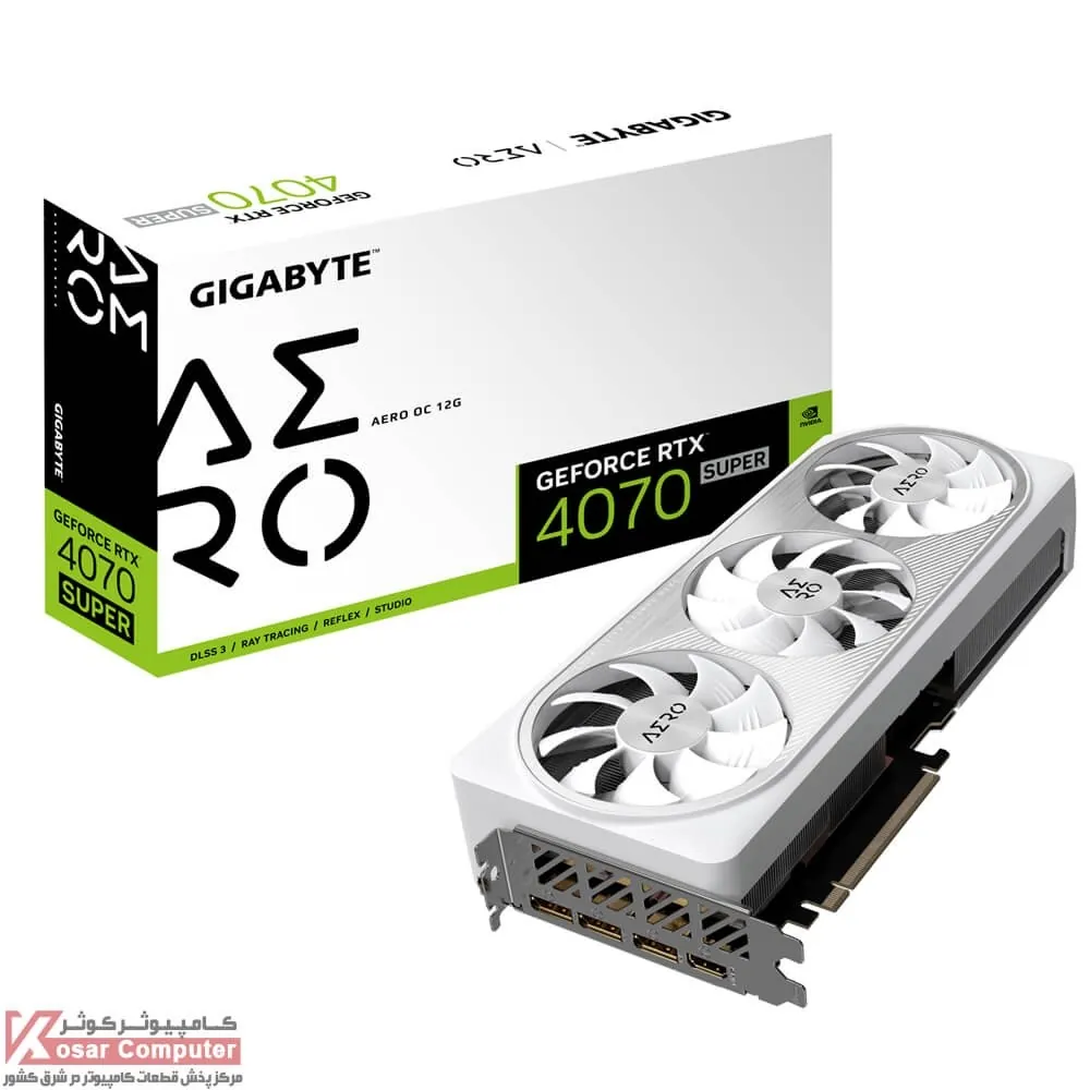کارت گرافیک گیگابایت RTX 4070 SUPER AERO OC 12G