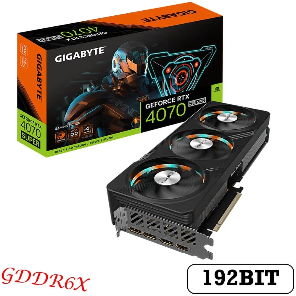 کارت گرافیک گیگابایت RTX 4070 SUPER GAMING OC 12G