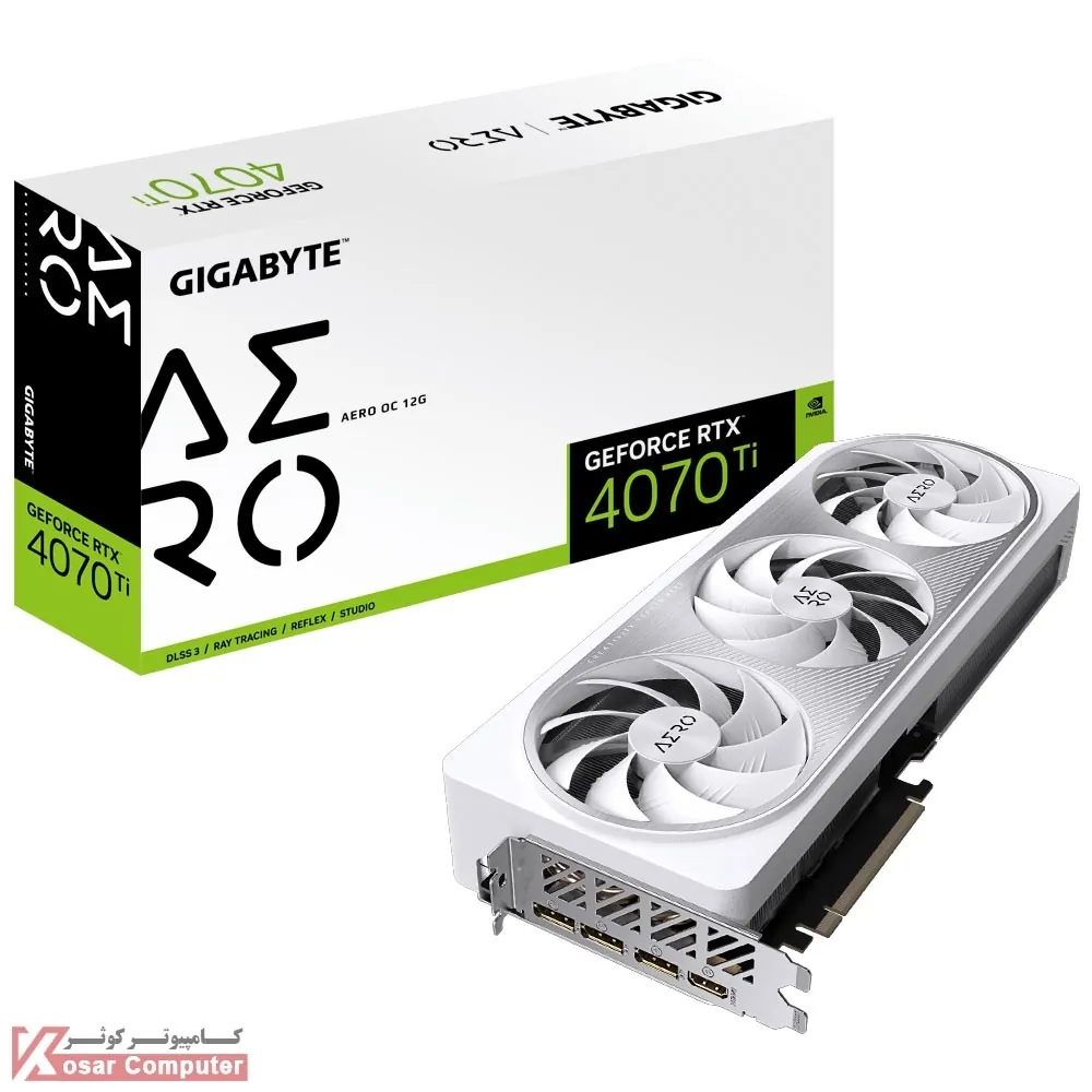 کارت گرافیک گیگابایت RTX 4070 Ti AERO OC 12G