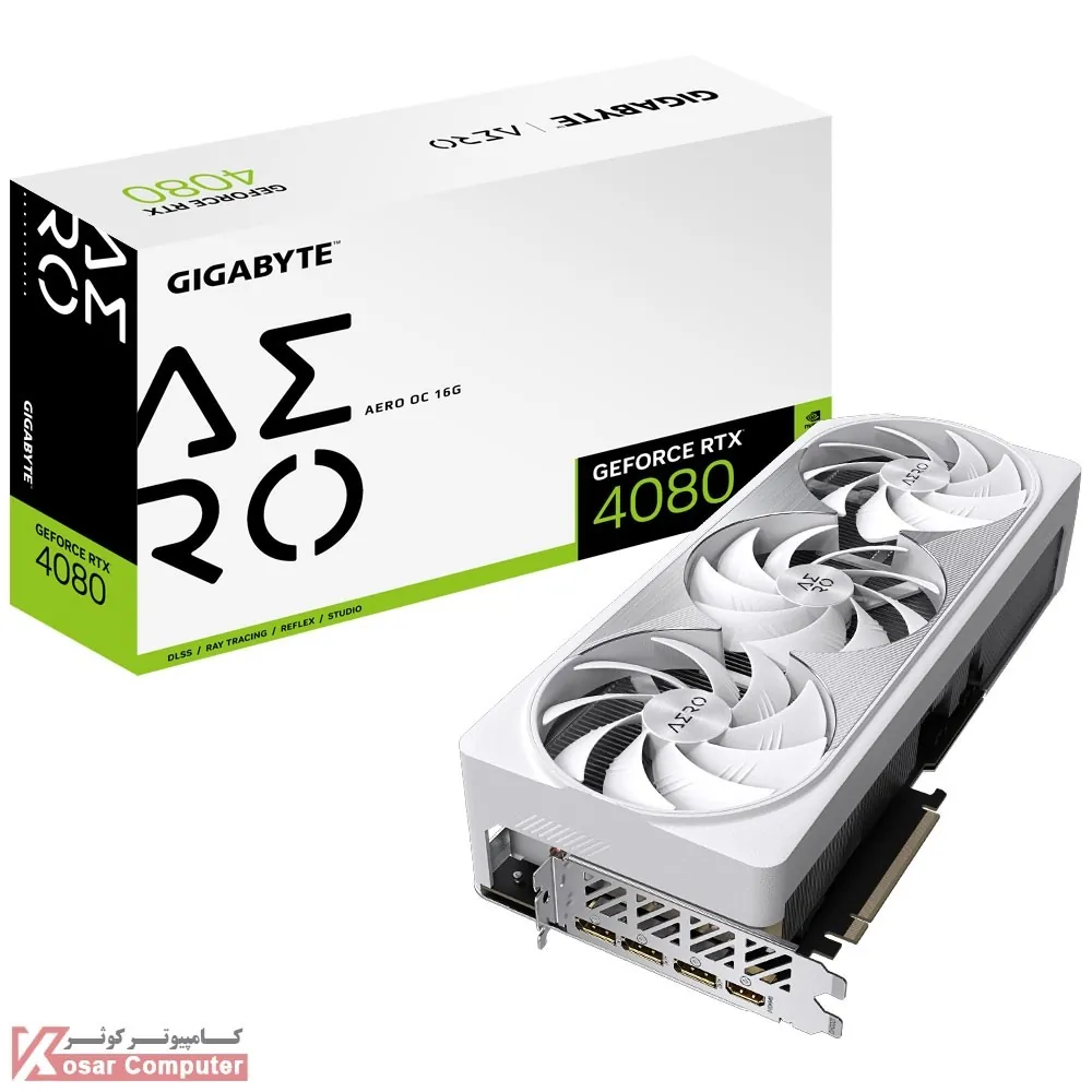 کارت گرافیک گیگابایت RTX 4080 AERO OC 16GB