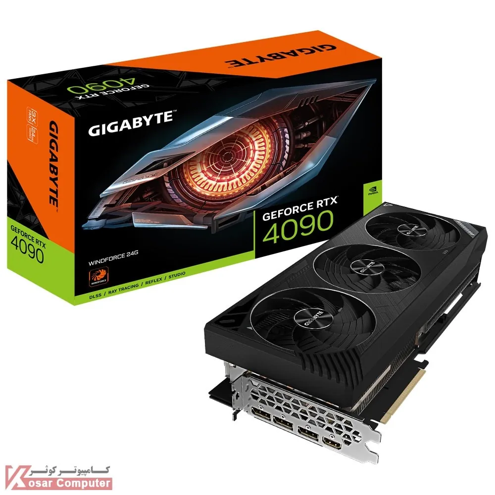 کارت گرافیک گیگابایت RTX 4090 WINDFORCE 24G