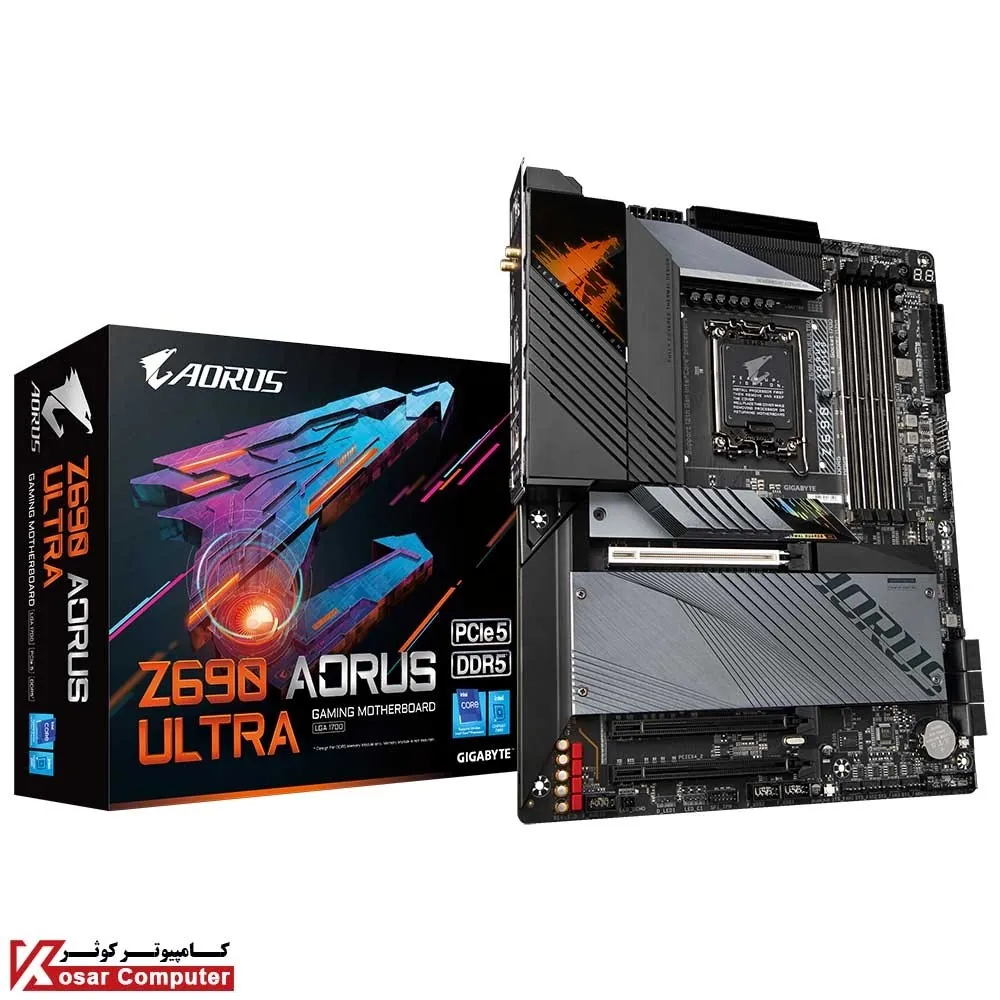 مادربرد گیگابایت Z690 AORUS ULTRA حافظه DDR5