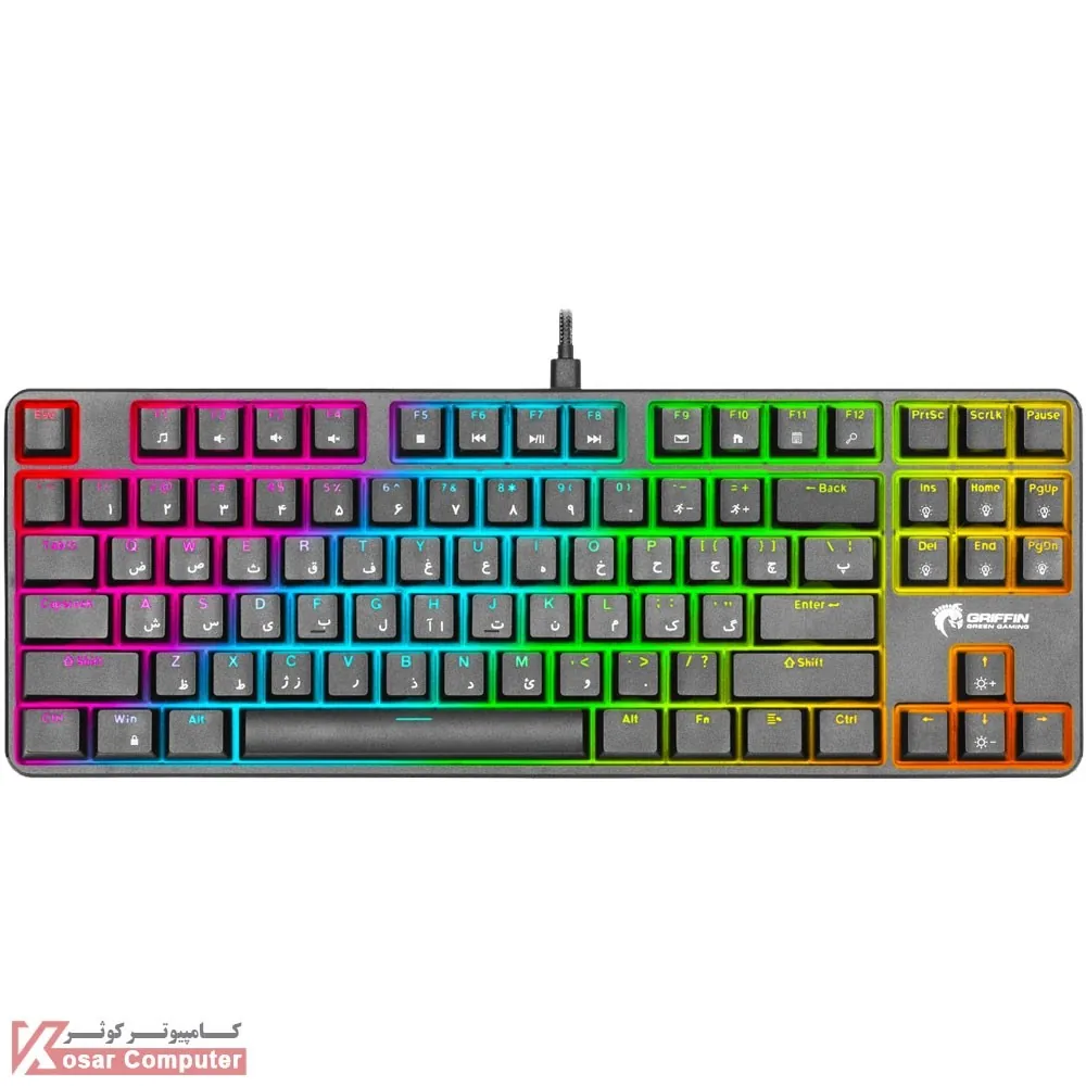 کیبورد مکانیکال گرین GK801 RGB