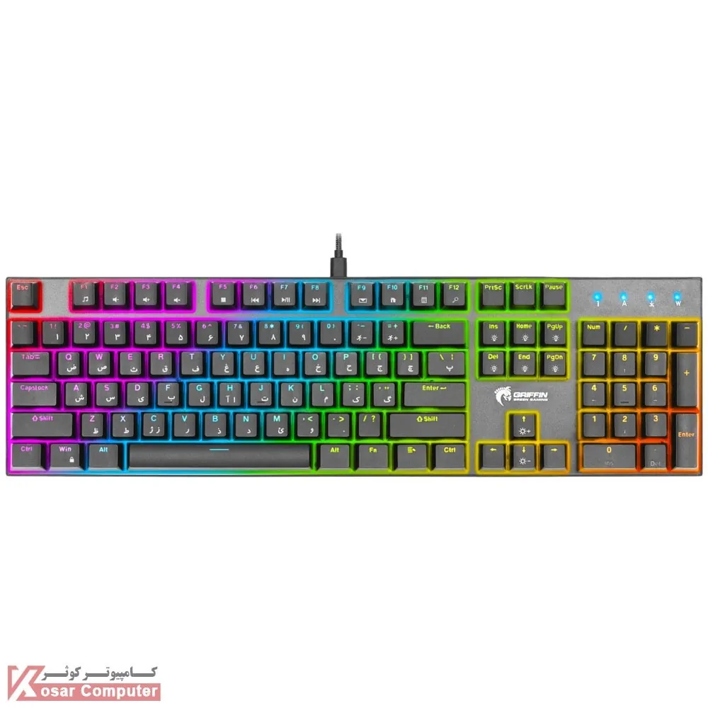 کیبورد مکانیکال گرین GK802 RGB