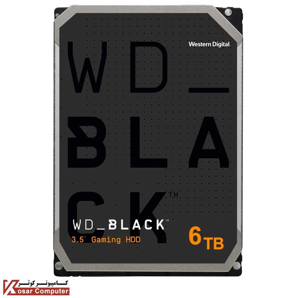 هارد اینترنال وسترن دیجیتال مشکی 6 ترابایت