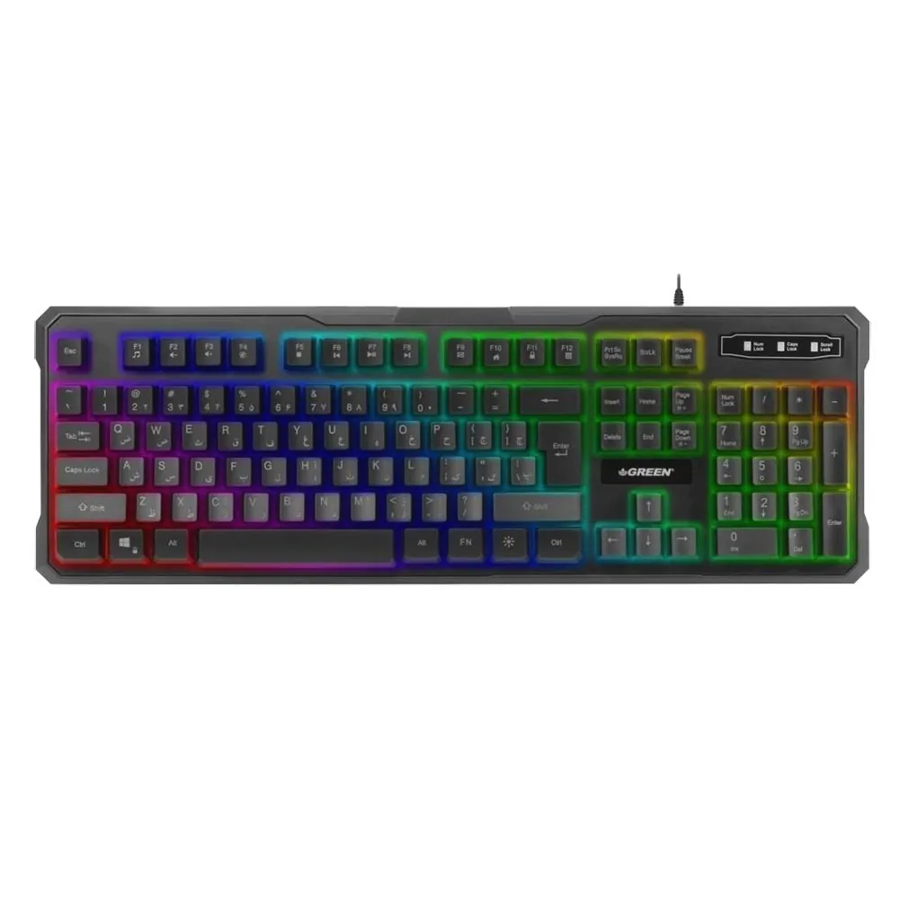 کیبورد باسیم گرین GK601 RGB
