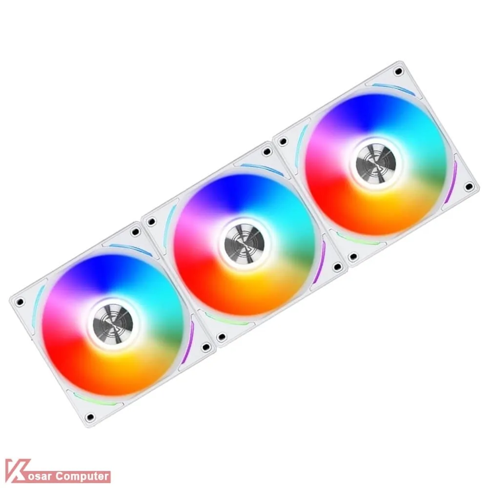 فن کیس لیان لی سفید مدل UNI FAN AL 120 - 3 IN 1