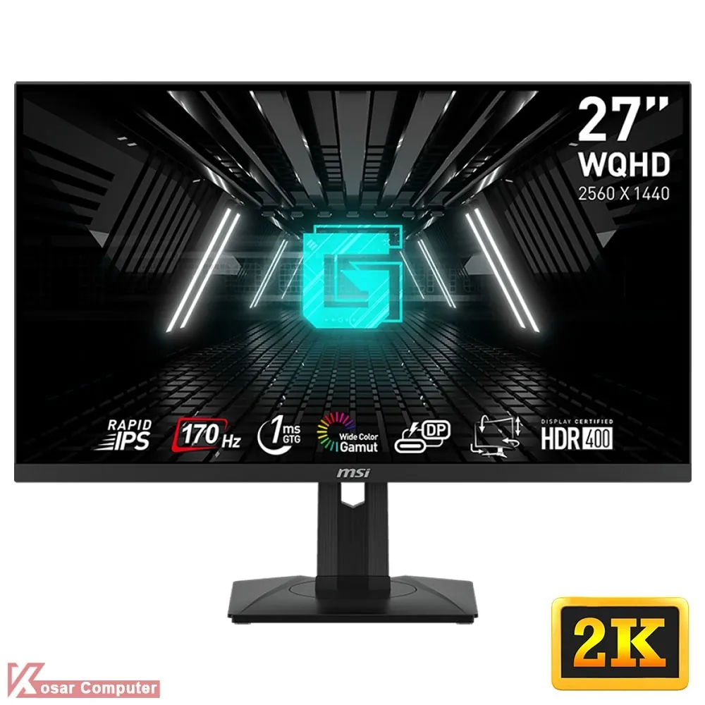مانیتور گیمینگ ام اس آی G274QPF سایز 27 اینچ 2K