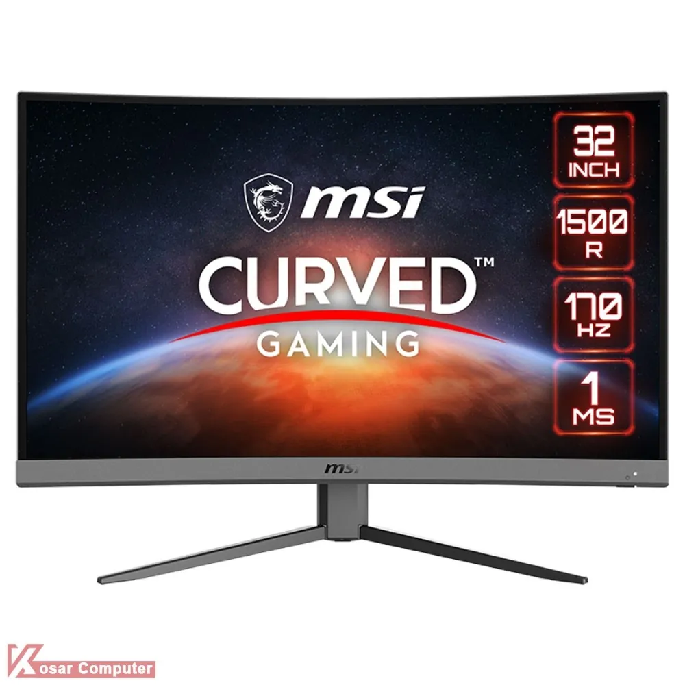 مانیتور گیمینگ منحنی ام اس آی G32C4 E2 سایز 32 اینچ