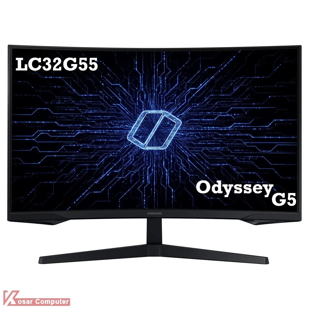 مانیتور منحنی سامسونگ LC32G55TQ Odyssey G5 سایز 32 اینچ
