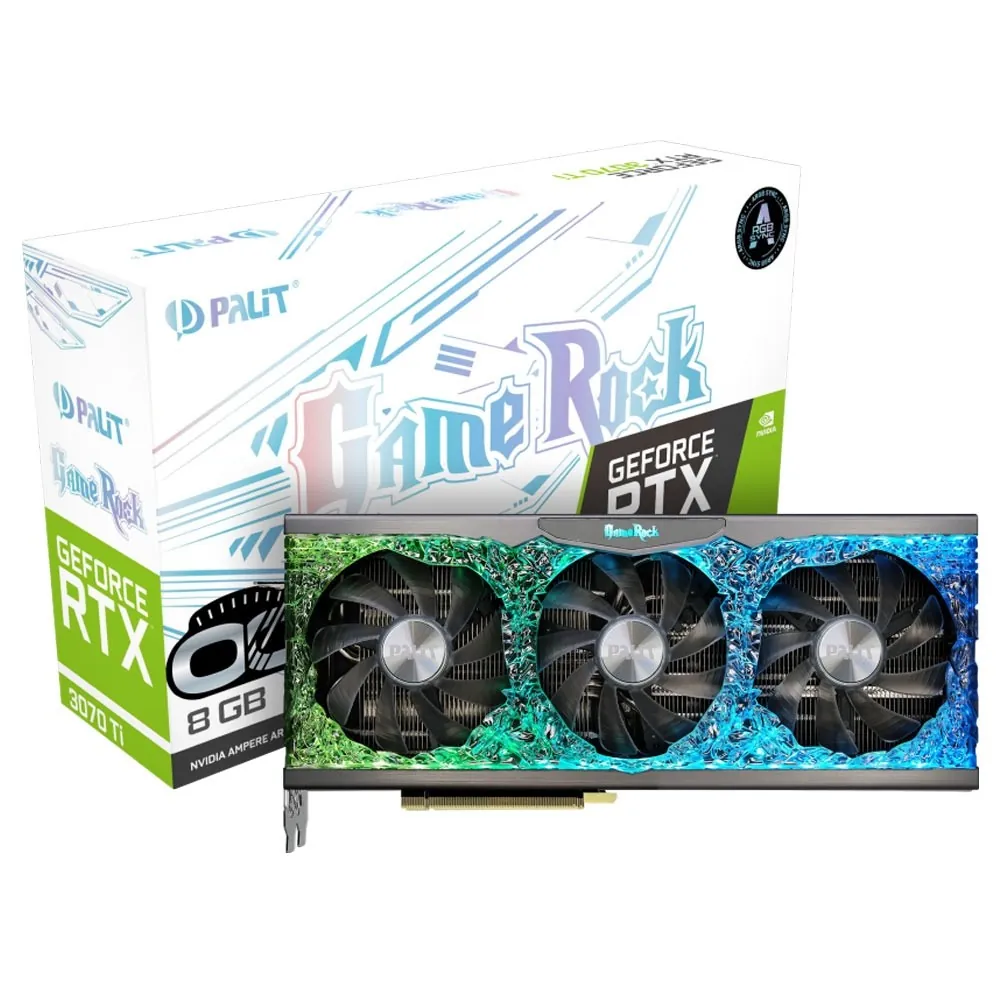 کارت گرافیک پلیت RTX 3070 Ti GameRock 8G